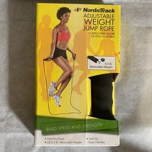 NIB NordicTrack Adjustable Weight Jump Rope